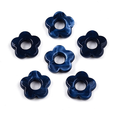 Gradient Color Transparent Acrylic Beads OACR-N137-49Q-1