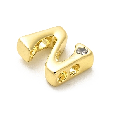 Rack Plating Brass Cubic Zirconia Beads KK-L210-008G-N-1