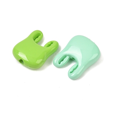 Opaque Acrylic Beads OACR-H057-02-1