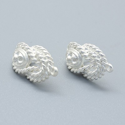 Alloy Stud Earring Findings PALLOY-F255-15-1