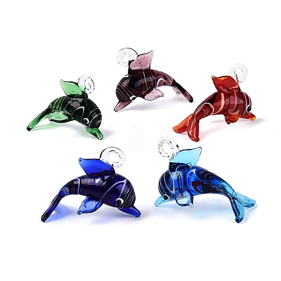 Handmade Lampwork Pendants LA-N048-23-1
