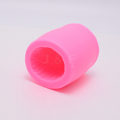Wool Pattern Column Silicone Candle Molds LS-DIY-WH0175-60-1
