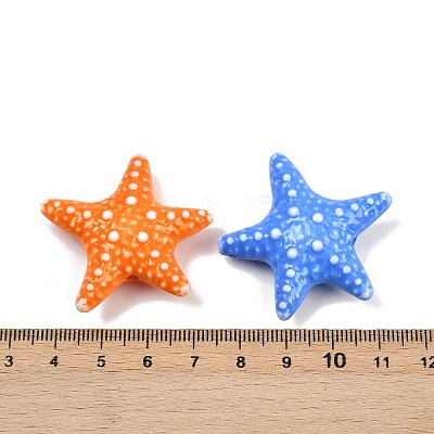 Opaque Acrylic Beads X-OACR-A040-01-1
