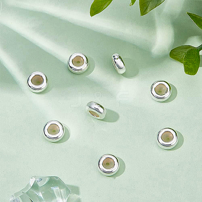 8Pcs 925 Sterling Silver Spacer Beads STER-BC0001-61A-1