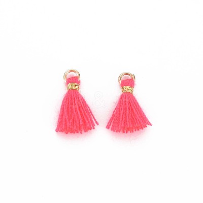 Polycotton(Polyester Cotton) Tassel Pendant Decorations X-FIND-S281-29-1