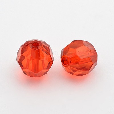 Transparent Acrylic Beads PL505Y-1-1