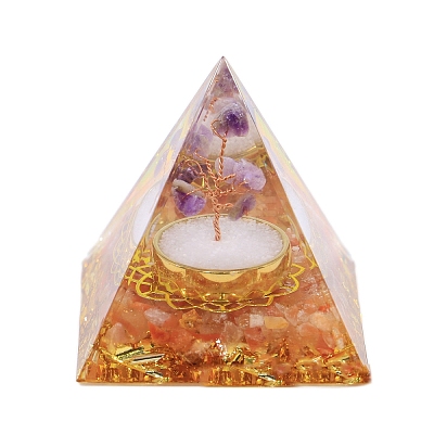 Orgonite Pyramid Resin Display Decorations PW-WGC6C8C-02-1