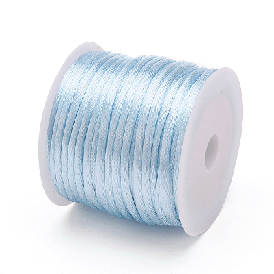 Nylon Satin Rattail Cords NWIR-L006-1mm-25-1
