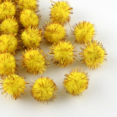 Handmade DIY Doll Craft Pom Pom Yarn Pom Pom Balls AJEW-R046-1.2cm-M-1