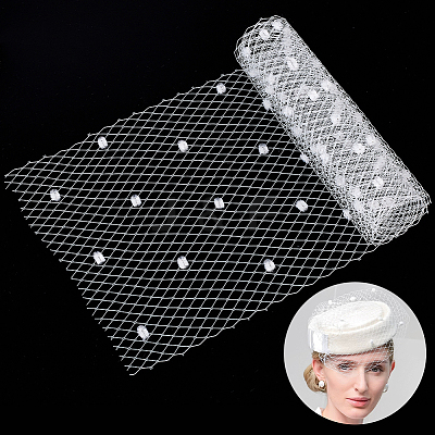 1M Polyester Mesh Fabric AJEW-GA0006-87B-1