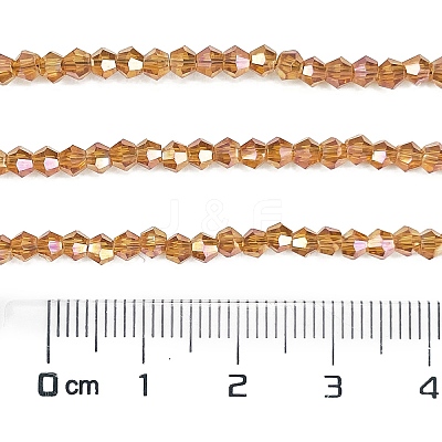 Transparent Electroplate Glass Beads Strands EGLA-A039-T2mm-UA09-1