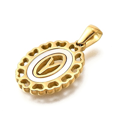 Golden 304 Stainless Steel Pendants STAS-K300-02G-Y-1