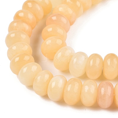 Natural Yellow Jade Beads Strands G-T138-74A-1
