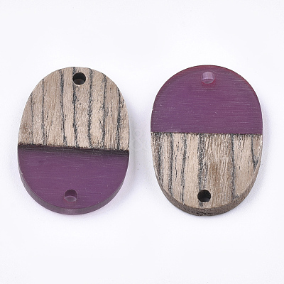 Resin & Wenge Wood Links connectors RESI-S367-11A-05-1