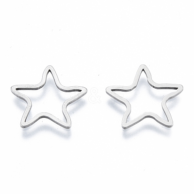 Non-Tarnish 201 Stainless Steel Linking Rings STAS-N090-T19-1-1
