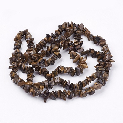 Natural Tiger Eye Stone Bead Strands G-R192-19-1