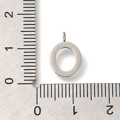 304 Stainless Steel Micro Pave Cubic Zirconia Pendants STAS-H228-06P-O-1