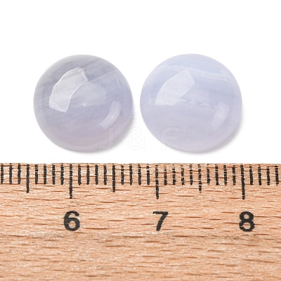 Natural Blue Lace Agate Cabochons G-O185-01B-02-1