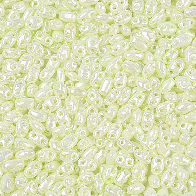 Opaque Colours Luster Glass Seed Beads SEED-T006-02J-1