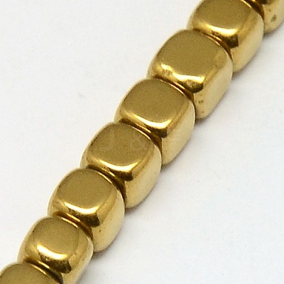 Electroplate Non-magnetic Synthetic Hematite Beads Strands G-J172-2x2mm-07-1
