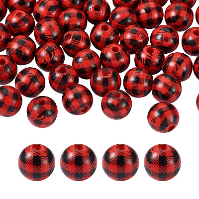 Natural Wooden Beads WOOD-TAC0010-05B-1