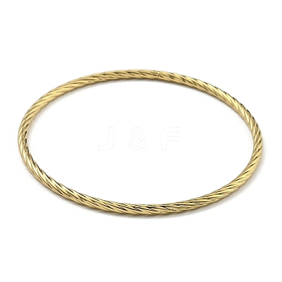 7Pcs 3 Colors PVD Vacuum Plating 202 Stainless Steel Bangle Sets BJEW-M317-11-1