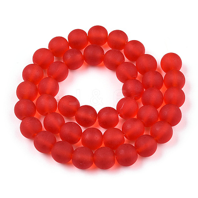 Transparent Glass Beads Strands GLAA-T032-T10mm-MD09-1