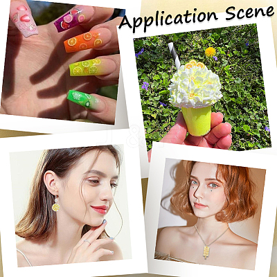 100G Handmade Polymer Clay Cabochons CLAY-SC0001-82A-1