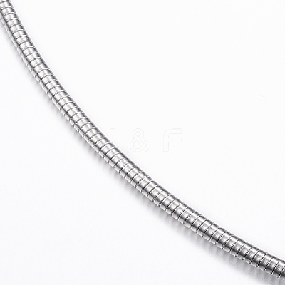 Non-Tarnish 304 Stainless Steel Snake Chain Necklaces NJEW-G310-09P-1