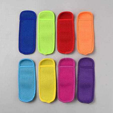 Rectangle Neoprene Antifreezing Ice Cream Holders Sets AJEW-WH20009-04-1