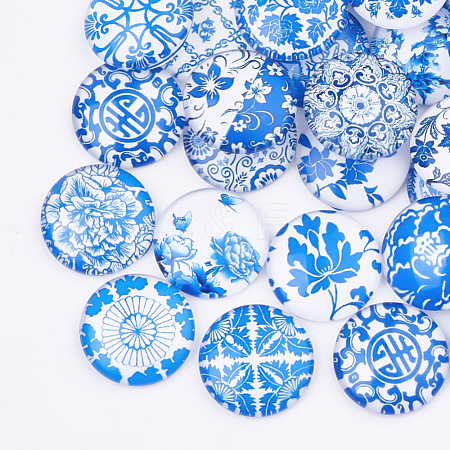 Flatback Glass Cabochons for DIY Projects GGLA-S037-05-18mm-1