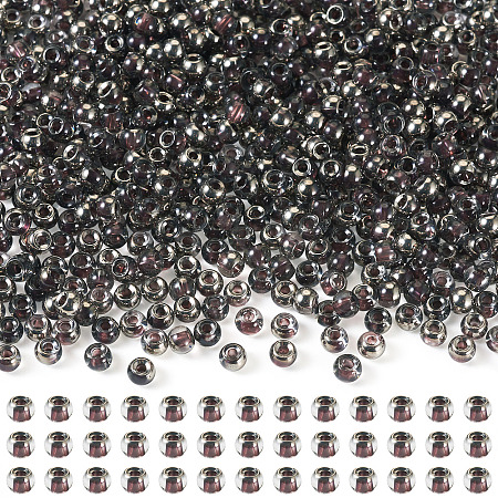100G Transparent Inside Colours Glass Seed Beads SEED-TA0001-43-1