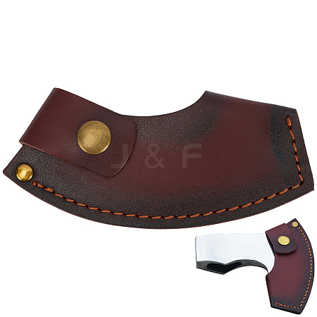 Cowhide Leather Axe Cover AJEW-WH20018-303-1