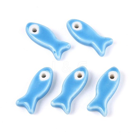 Handmade Porcelain Ceramic Beads PORC-T134-01B-1
