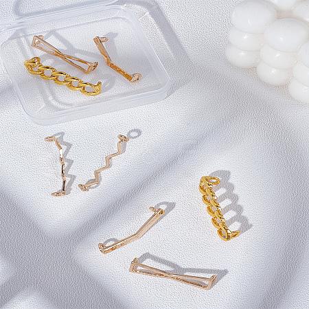 4 Styles Alloy Shoe Lace Decoration FIND-LP0003-66-1