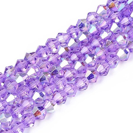 Transparent Glass Beads Strands EGLA-N021-4mm-03-1