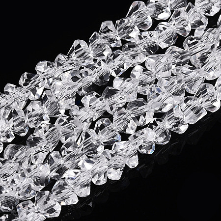 Transparent Glass Beads Strands X-GLAA-N018-4mm-09-1