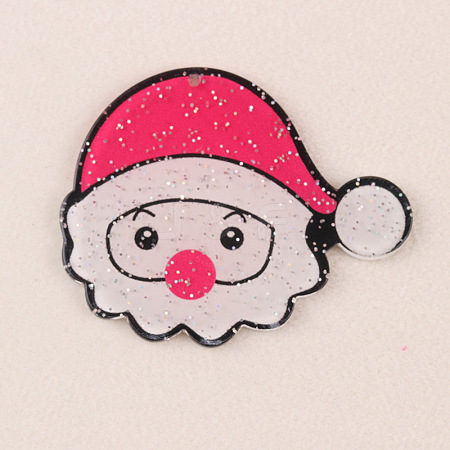 Christmas Themes Acrylic Pendants FIND-WH0817-160J-1