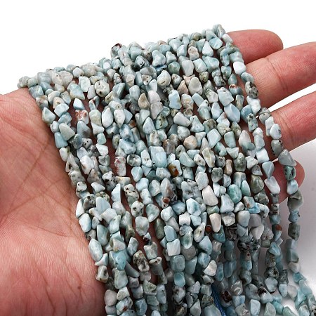 Natural Larimar Beads Strands G-I389-A18-1