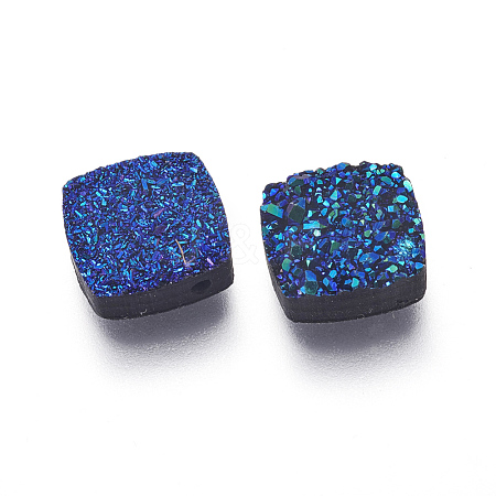 Imitation Druzy Gemstone Resin Beads RESI-L026-K05-1