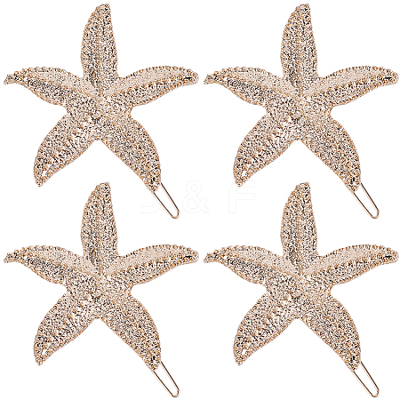 10Pcs Zinc Alloy Hair Barrettes PHAR-SP0001-25-1
