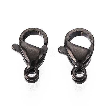 304 Stainless Steel Lobster Claw Clasps STAS-T065-9mm-34B-1