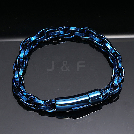 304 Stainless Steel Rope Chain Bracelets for Men Women FS-WG363AE-04-1