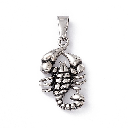 304 Stainless Steel Pendants STAS-G285-10AS-1