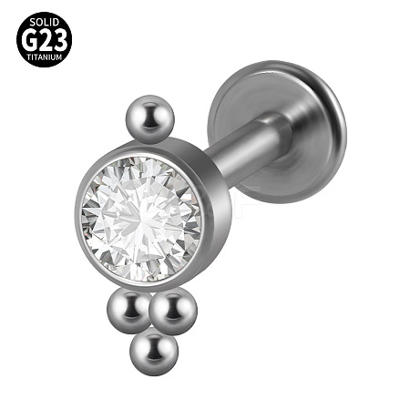 G23 Titanium Threadless Labrets WG33C7B-42-1