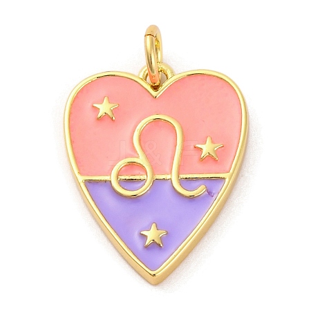 Brass Enamel Pendants LS-KK-Z077-01G-11-1