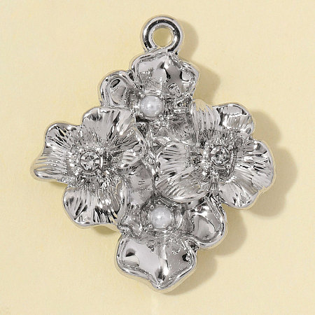 Zinc Alloy with Crystal Rhinestone Pendants RB-OY001-91P-1