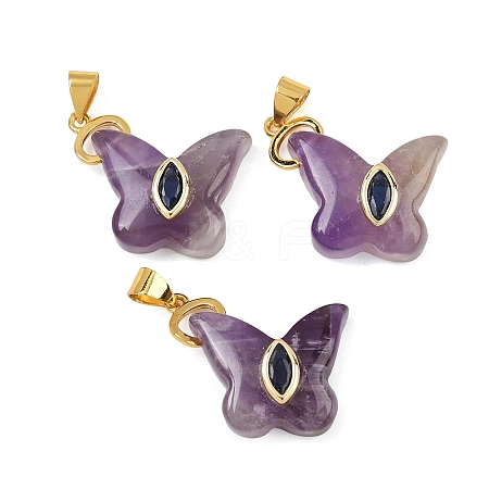 Natural Amethyst Pendants GG-CBA19F2-01G-10-1