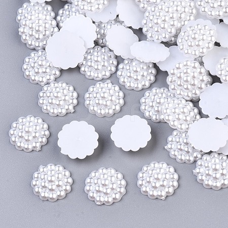 ABS Plastic Imitation Pearl Cabochons SACR-R858-Z9-1