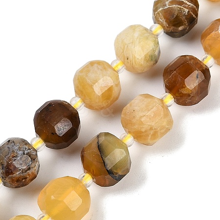 Natural Yellow Opal Beads Strands G-B125-O06-01-1